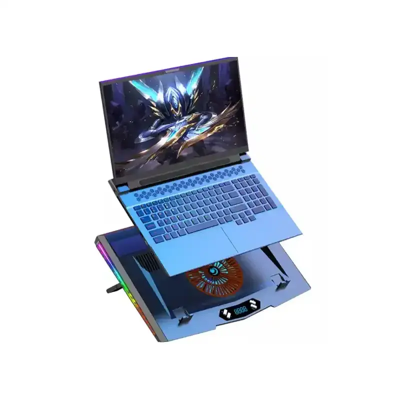 قرارگیری لپ تاپ روی خنک کننده لپ تاپ کول کلد مدل k45